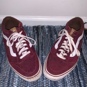 Burgundy vans